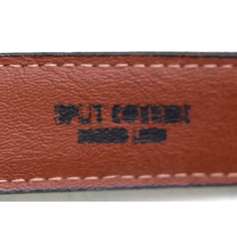 Made in USA BROWN GENUINE LEATHER 7/8